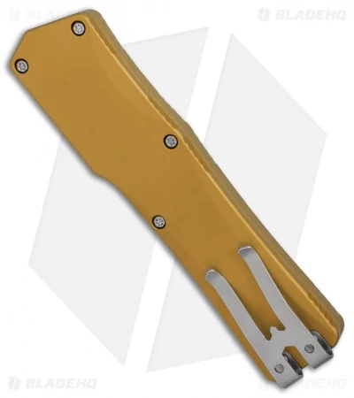 Heretic Knives Cleric Clip Point OTF Automatic Knife Tan (3.5" Stonewash) 2 Heretic Knives Cleric Clip Point OTF Automatic Knife Tan (3.5" Stonewash) - Image 2