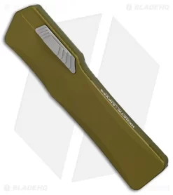 Heretic Knives Cleric Tanto OTF Automatic Knife Green (3.5" Stonewash) 6 Heretic Knives Cleric Tanto OTF Automatic Knife Green (3.5" Stonewash) -Knife Shop Heretic Knives Cleric Tanto Green SW BHQ 78742 er spine