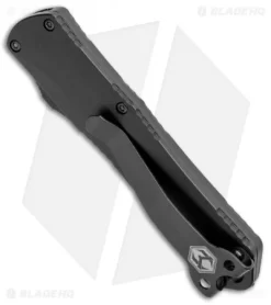 Heretic Knives Manticore-S Tanto OTF Automatic Knife Black (2.63" DLC) -Knife Shop Heretic Knives Manticore S Tanto OTF Auto Black DLC H023 6A T BHQ 104205 jr side