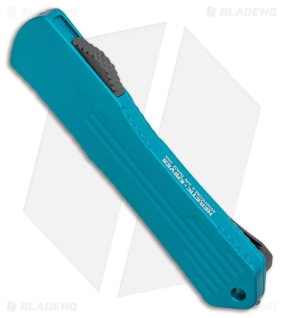 Heretic Knives Manticore-S Tanto OTF Automatic Knife Turquoise Al (2.6" DLC) 2 Heretic Knives Manticore-S Tanto OTF Automatic Knife Turquoise Al (2.6" DLC) - Image 2