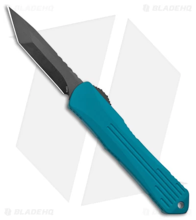 Heretic Knives Manticore-S Tanto OTF Automatic Knife Turquoise Al (2.6" DLC) 1 Heretic Knives Manticore-S Tanto OTF Automatic Knife Turquoise Al (2.6" DLC)