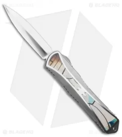 Heretic Knives Manticore-X D/A OTF Knife Custom Mammoth Ivory (3.75" Mirror) #1