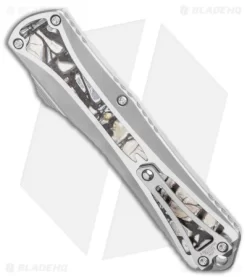 Heretic Knives Manticore-X D/A OTF Knife Custom Mammoth Ivory (3.75" Mirror) #2 6 Heretic Knives Manticore-X D/A OTF Knife Custom Mammoth Ivory (3.75" Mirror) #2 -Knife Shop Heretic Knives Manticore X Custom Mammoth Ivory 2 DE Mirror BHQ 115760 LS Side