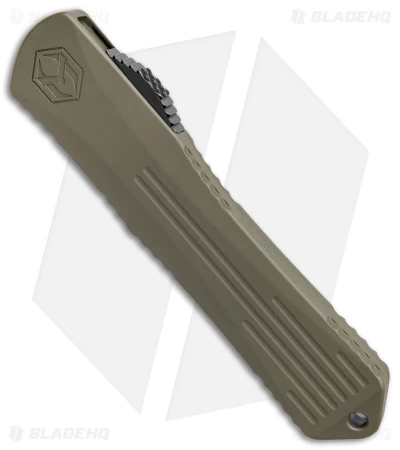 Heretic Knives Manticore-X D/E OTF Bomb Green (3.75" Battleworn Black) 2 Heretic Knives Manticore-X D/E OTF Bomb Green (3.75" Battleworn Black) - Image 2