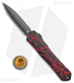 Heretic Knives Manticore-X D/E OTF Black W/ Red Splash (3.75" DLC) -Knife Shop Heretic Knives Manticore X DE OTF Black Red Splash DLC H032 6A RS BHQ 107464 jr bottlecap