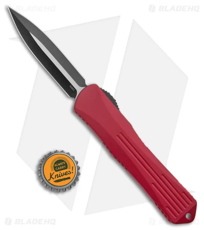 Heretic Knives Manticore-X Double Edge OTF Knife Red (3.75" Two Tone Black) 4 Heretic Knives Manticore-X Double Edge OTF Knife Red (3.75" Two Tone Black) - Image 4