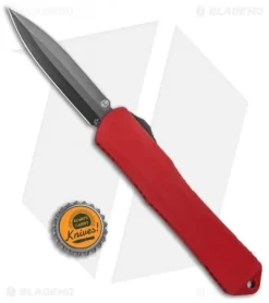 Heretic Knives Manticore-X Double Edge OTF Knife Red (3.75" Black) -Knife Shop Heretic Knives Manticore X Double Edge OTF Red Black H032 6A RED BHQ 98803 jr bottlecap