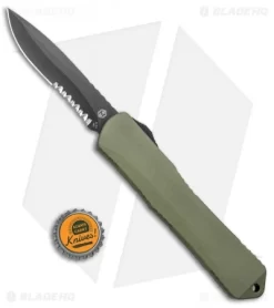 Heretic Knives Manticore-X Recurve OTF OD Green (3.75" Black DLC Serr) -Knife Shop Heretic Knives Manticore X Recurve OTF Green Black Serr H033 6B Green BHQ 98325 jr bottlecap