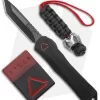 Heretic Knives Predator Manticore-E OTF Knife Set (3.125" DLC Tanto)