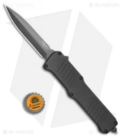 Hogue Incursion D/E OTF Automatic Knife Black Aluminum (3.875" Black) 54066 -Knife Shop Hogue Incursion DE OTF Auto Black Alum Black 54066 EXLKRL BHQ 108441 jr bottlecap