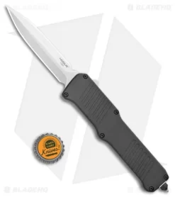 Hogue Incursion OTF Automatic Knife Black Aluminum (3.875" Tumbled) 54060 -Knife Shop Hogue Incursion DE OTF Auto Black Alum Tumble 54060 EXLKRL BHQ 108436 jr bottlecap
