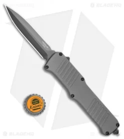Hogue Incursion D/E OTF Automatic Knife Gray Aluminum (3.875" Black) 54062 -Knife Shop Hogue Incursion DE OTF Auto Gray Alum Black 54062 EXLKRL BHQ 108437 jr bottlecap