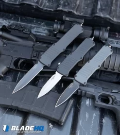 Hogue Incursion D/E OTF Automatic Knife Black Aluminum (3.875" Black) 54066 -Knife Shop Hogue Mini Incursion D E OTF Automatic Knife Black Aluminum Tumble 54070 BHQ0 108438 kp gunz web