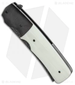 Knife Shop -Knife Shop Jason Clark Custom Razor FL White G 10 Zirc Damascus BHQ 85901 jr spine