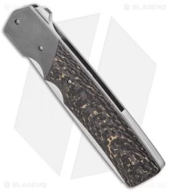 Knife Shop -Knife Shop Jason Clark Custom Razor Knife Fat CF Zirc Satin BHQ 99315 jr spine