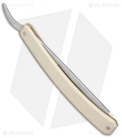 Jason Clark Custom Straight Razor Paper Micarta (5/8" O1 Steel) -Knife Shop Jason Clark Custom Straight Edge Razor Paper Micarta O1 Steel BHQ 85907 jr side