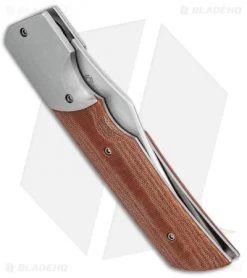 Jason Clark Custom X Clip Point Detente Lock Slip Joint Knife (3.5" Satin) -Knife Shop Jason Clark Custom X CP Detente Lock SJ Satin BHQ 99316 jr side