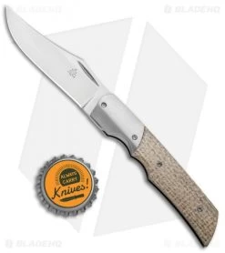 Jason Clark Custom X Clip Point Slip Joint Shade Tree Micarta (2.75" Satin) -Knife Shop Jason Clark Custom X CP Detente Lock SJ Shade Tree Micarta Satin BHQ 99367 jr bottlecap