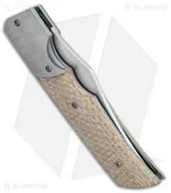 Jason Clark Custom X Clip Point Slip Joint Shade Tree Micarta (2.75" Satin) -Knife Shop Jason Clark Custom X CP Detente Lock SJ Shade Tree Micarta Satin BHQ 99367 jr side