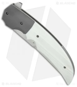 Knife Shop -Knife Shop Jason Clark Persian white G10 zirconium hand rubbed satin BHQ 71800 er spine