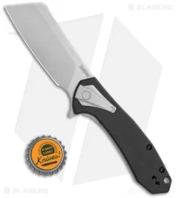 Kershaw Bracket Cleaver Assisted Frame Lock Knife Black G-10 (3.4" SW) 3455 -Knife Shop Kershaw Bracket Cleaver Assisted FL Black G 10 SW 3455 BHQ 120536 jr bottlecap