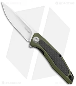 Kershaw Sinkevich Atmos Liner Lock Knife OD Green G-10/Carbon Fiber (3" Satin)