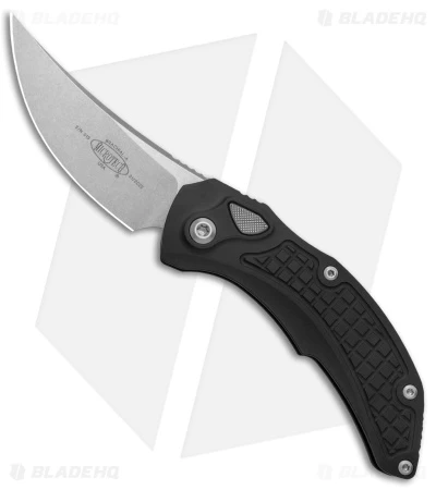 Microtech Brachial Automatic Knife Black Aluminum (3.25" Stonewash) 1 Microtech Brachial Automatic Knife Black Aluminum (3.25" Stonewash)