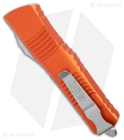 Microtech Combat Troodon S/E OTF Automatic Knife Orange (3.8" Stonewash) -Knife Shop Microtech Combat Troodon SE TOF Orange SW BHQ 176891 jr side