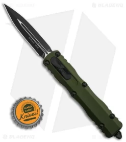Microtech Dirac Dagger OTF Automatic Knife OD Green (2.9" Black) 225-1 OD -Knife Shop Microtech Dirac Dagger OTF AK OD Green 2in Black BHQ 146753 td size