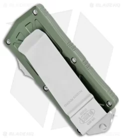Microtech Exocet Dagger CA Legal OTF Automatic Knife OD Green (1.9" Stonewash) -Knife Shop Microtech Exocert Dagger CA Legal OTF Auto OD Green SW 157 10OD BHQ 107997 jr side