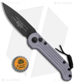 Microtech LUDT Automatic Knife Gray (3.4" Black) 135-1GY -Knife Shop Microtech LUDT Auto Gray Black 135 1GY BHQ 49077 jr bottlecap