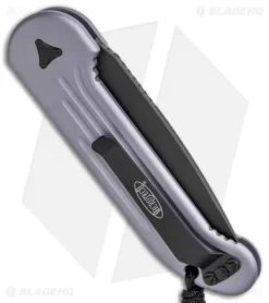 Microtech LUDT Automatic Knife Gray (3.4" Black) 135-1GY -Knife Shop Microtech LUDT Auto Gray Black 135 1GY BHQ 49077 jr side