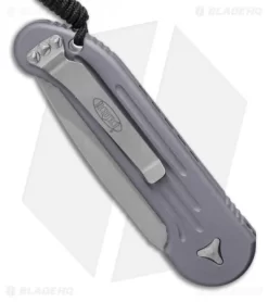 Microtech LUDT Automatic Knife Gray (3.4" Apocalyptic) 135-10APGY -Knife Shop Microtech LUDT Automatic Knife Gray 3.4 Apocalyptic135 10APGY BHQ 48921 LS Side