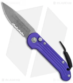 Microtech LUDT Automatic Knife Purple (3.4" Apocalyptic) 135-11APPU