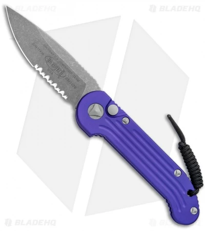 Microtech LUDT Automatic Knife Purple (3.4" Apocalyptic) 135-11APPU 1 Microtech LUDT Automatic Knife Purple (3.4" Apocalyptic) 135-11APPU