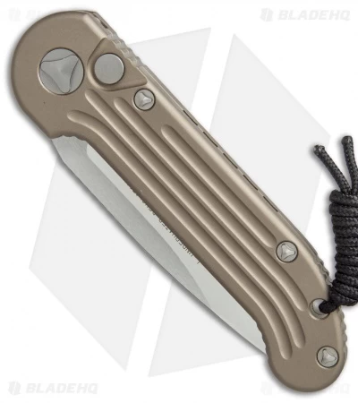Microtech LUDT Automatic Knife Tan (3.4" Satin Serr) 135-5TA 2 Microtech LUDT Automatic Knife Tan (3.4" Satin Serr) 135-5TA - Image 2