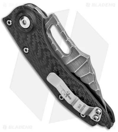 Microtech Marfione Custom Stitch Auto Knife Borka Carbon Fiber (TT Hardware) 3 Microtech Marfione Custom Stitch Auto Knife Borka Carbon Fiber (TT Hardware) - Image 3