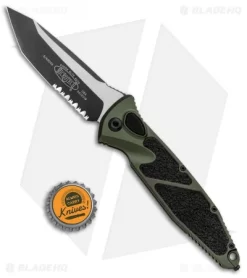 Microtech Socom Elite T/E Automatic Knife OD (4" Two Tone Serrated) 161A-2OD -Knife Shop Microtech Socom Elite TE Auto OD Green TT Serr 161A 2OD BHQ 99305 jr bottlecap