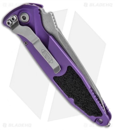 Microtech Socom Elite T/E Automatic Knife Purple (4" Stonewash) 161A-10PU 3 Microtech Socom Elite T/E Automatic Knife Purple (4" Stonewash) 161A-10PU - Image 3