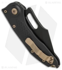 Microtech Stitch Automatic Knife Black (3.75" Black DLC) 6 Microtech Stitch Automatic Knife Black (3.75" Black DLC) -Knife Shop Microtech Stitch black apocalyptic DLC BHQ 71364 er side
