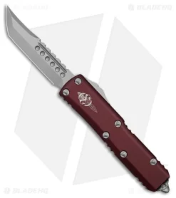 Microtech UTX-85 Hellhound Signature Series OTF Automatic Knife Merlot (3.1" SW)