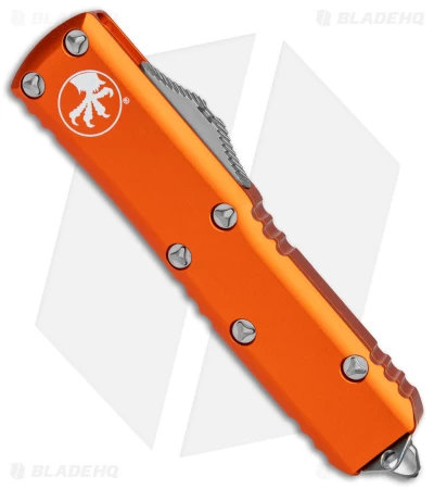 Microtech UTX-85 T/E OTF Automatic Knife Orange (3.125" Satin) 2 Microtech UTX-85 T/E OTF Automatic Knife Orange (3.125" Satin) - Image 2