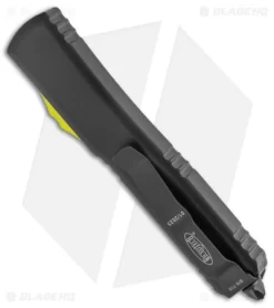 Microtech MagnaCut Ultratech D/E OTF Automatic Knife (3.4" Black) -Knife Shop Microtech Ultratech DE MagnaCut OTF Auto Black BHQ 174373 jr side