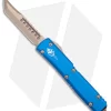 Microtech Ultratech Hellhound Tanto OTF Knife Blue (3.4" Bronze SW)