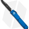 Microtech Ultratech S/E OTF Automatic Knife Blue CC (3.4" Black) 121-1BL