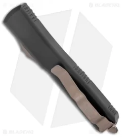 Microtech Ultratech Tanto OTF Automatic Knife Black (3.4" Bronze Apoc Serr) -Knife Shop Microtech Ultratech TE Bronze Apocalyptic Part Serr 123 14AP BHQ 135896 jr side