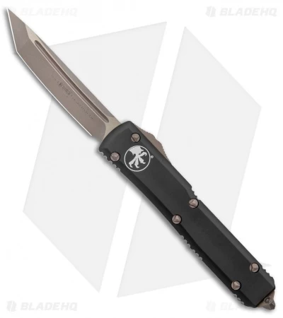 Microtech Ultratech Tanto OTF Automatic Knife Black (3.4" Bronze Apocalyptic) 1 Microtech Ultratech Tanto OTF Automatic Knife Black (3.4" Bronze Apocalyptic)