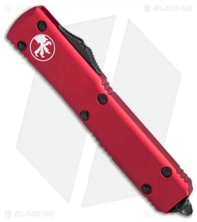 Microtech Ultratech T/E OTF Automatic Knife Red CC (3.4" Black Serr) 2 Microtech Ultratech T/E OTF Automatic Knife Red CC (3.4" Black Serr) - Image 2