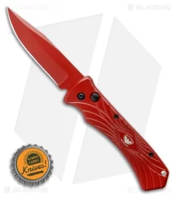 Paragon ERT Automatic Knife Red Aluminum (3.5" Red) 7 Paragon ERT Automatic Knife Red Aluminum (3.5" Red) -Knife Shop Paragon ERT Automatic Knife 3.5 Red BHQ 122945 LS Bottlecap