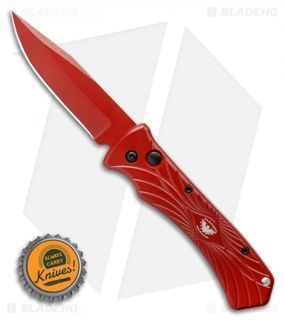 Paragon ERT Automatic Knife Red Aluminum (3.5" Red) 4 Paragon ERT Automatic Knife Red Aluminum (3.5" Red) - Image 4